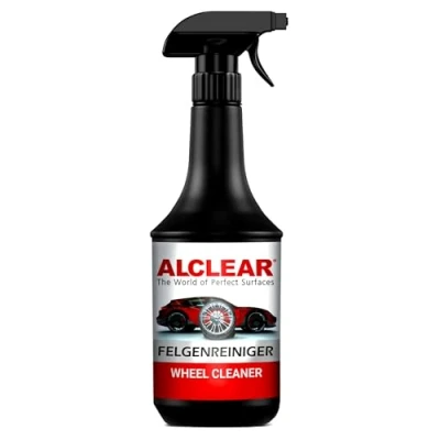 Abbildung von ALCLEAR Premium Auto Felgenreiniger für lackierte &amp; matte Alufelgen Stahlfelgen Chromfelgen 100% säurefrei mit Indikator professionelle Pflege 1000ml Sprühflasche