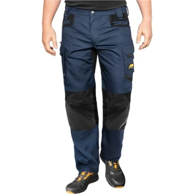 Abbildung von ACE Constructor Herren Arbeitshose lang Männer Arbeitshosen mit Stretch Bund, Cargo &amp; Kniepolster Taschen Navy 52