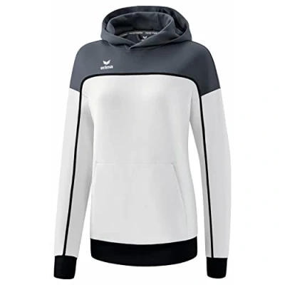Abbildung von Erima Change BY Kapuzenpullover, Damen, Größe: 44, Weiss slate grey schwarz