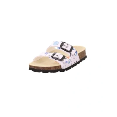 Abbildung von Superfit Fussbettpantoffel Pantoffeln, Weiß/Mehrfarbig 1070, 24 EU Weit