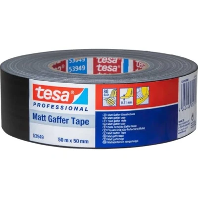 Abbildung von tesa® Reg Gaffer Klebeband 50 m x mm, schwarz (matt)