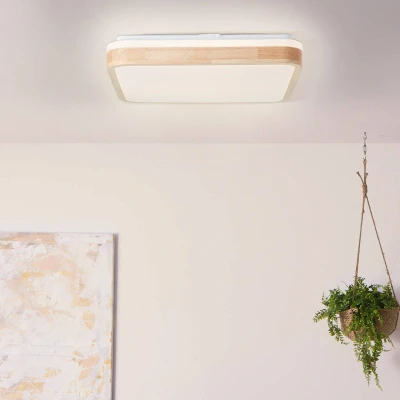 Abbildung von Brilliant LED Deckenleuchte »Tumeo«, 40 x cm, 2400 lm, Metall/Holz, holz hell/weiß