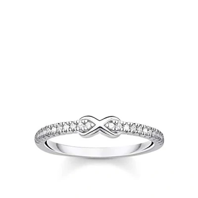 Abbildung von THOMAS SABO Ring Infinity mit weißen Steinen Silber 925 Sterling TR2322 051 14 58