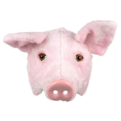 Abbildung von Boland Plüsch Halbmaske, Einheitsgröße, Gesichtsmaske, Tiermaske, Fellmaske, Accessoire, Kostüm, Verkleidung, Karneval, Fasching, Mottoparty