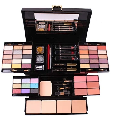 Abbildung von FantasyDay 54 Farben Multifunktions Exquisite Kosmetik Geschenkset Makeup Schmink Kit für Gesicht, Augen und Lippen Paletten Schminkkoffer mit Lidschatten Palette, Lippenstift, Rouge, Mascara