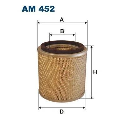Abbildung von FILTRON AM 452 Luftfilter 163 154 Filtereinsatz