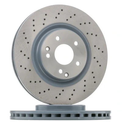 Abbildung von FEBI BILSTEIN 26107 Bremsscheibe Vorderachse 330 28 5 112 gelocht/innenbel. beschichtet MERCEDES BENZ: C Class Saloon, CLK Coupe, T modell