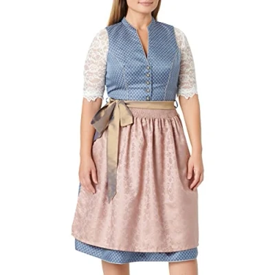 Abbildung von Stockerpoint Damen Dirndl Melinda Kleid für besondere Anlässe, blau Taupe, 44