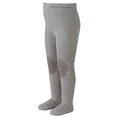 Abbildung von Sterntaler Baby Mädchen Krabbelstrumpfhose Uni Strumpfhose, Silber Mel., 74