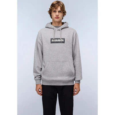 Abbildung von Napapijri BOX LOGO Sweatshirt, Herren, Größe: Small, Medium grey melange