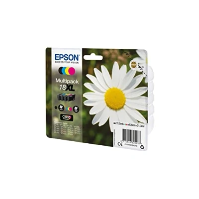 Abbildung von Epson Orginal 18XL Tinte Gänseblümchen, XP 212, 215, 225, 312, 315, 322, 325, 412, 415, 422, 425, Normalverpackung, XL, (Multipack, 4 farbig)