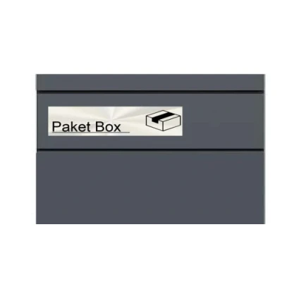Abbildung von Paketbox Aufkleber Kennzeichnung für Paket Box Symbol (RPw10/1) (17x4cm)