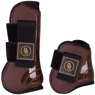 Abbildung von BR Kugelschützer &amp; Streichkappen Set Pro Tech Pu Neopren Braun Pony