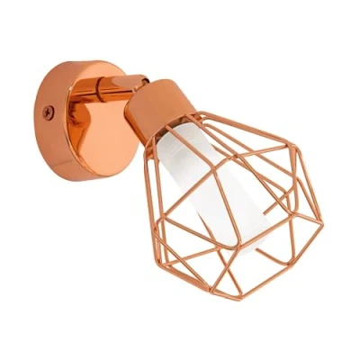 Abbildung von Eglo 95545 Spot Zapata in kupfer Glas satiniert weiß 1X2,5W Ø 6cm