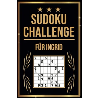Abbildung von Sudoku Challenge für Ingrid: Buch I 300 Rätsel inkl. Anleitungen &amp; Lösungen Leicht bis Schwer A5 Tolles Geschenk Ingrid