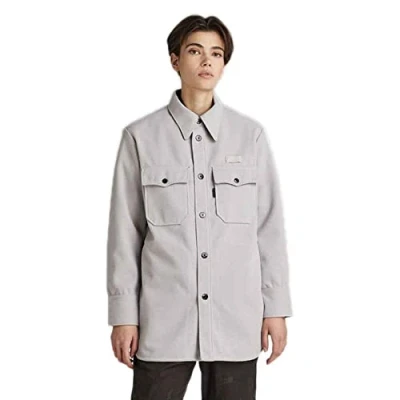 Abbildung von G STAR RAW Damen Boyfriend Overshirt, Grau (cool grey D22178 D200 1295), XXS