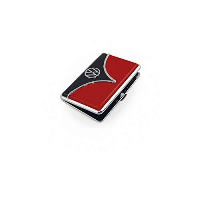 Abbildung von BRISA VW Collection Volkswagen Visitenkartenetui Box Mappe mit edler T1 Bus Front 10,8 cm (Rot &amp; Schwarz/Unisex)