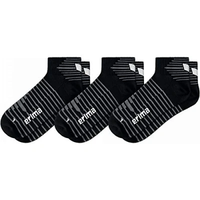 Abbildung von Erima Unisex 3er Pack Kurzsocken, Schwarz, 47 EU