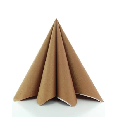 Abbildung von Sovie Linclass Airlaid Servietten Bronze 50 Stück hochwertige Einwegservietten 40 x cm Reißfest, Saugstark &amp; Formstabil ideal für Weihnachten Partys