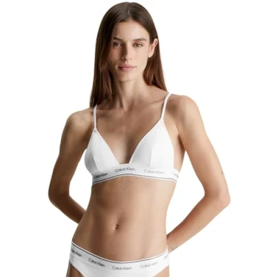 Abbildung von Calvin Klein Damen Triangel Bikini Oberteil ohne Bügel, Weiß (Pvh Classic White), M