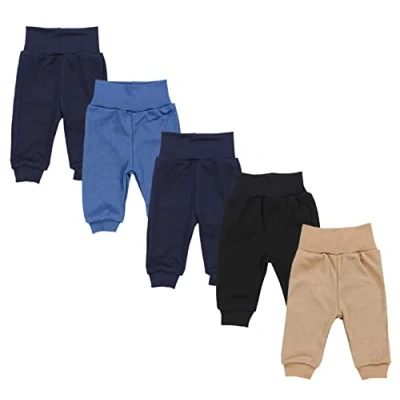 Abbildung von TupTam Unisex Baby Pumphose 5er Pack aus Oeko Tex zertifizierten Materialien Langhose Unisex, Farbe: Junge 5, Größe: 98