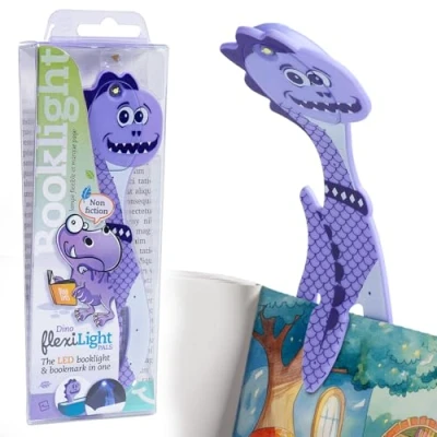 Abbildung von Gifts for Readers &amp; Writers Flexilight Leselampe 2 in 1 Lesezeichen Buch Licht LED Clip On Kinder und Erwachsene Buchlampe Buchzubehör Geschenk für Leser, Buchliebhaber
