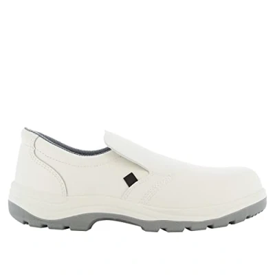 Abbildung von SAFETY JOGGER Stahlkappen Sicherheits S2 Clog 44 EU X0500 Professioneller Arbeitsschuh für Damen oder Herren im Leder, ohne Schnürsenkel, ideal die Küchen Lebensmittelindustrie, Weiß