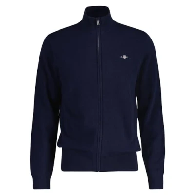 Abbildung von GANT ZIP Cardigan Strickjacke, Herren, Größe: Small, Marine