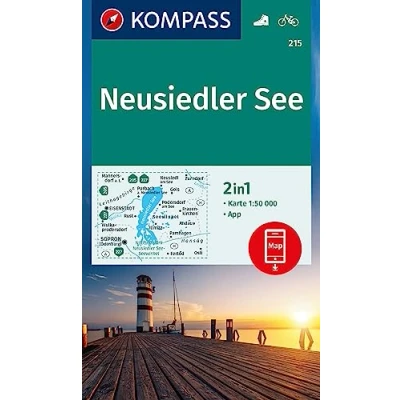 Abbildung von KOMPASS Wanderkarte 215 Neusiedler See 1:50.000: mit Akitv Guide, Radwegen und Tipps für Surfer.