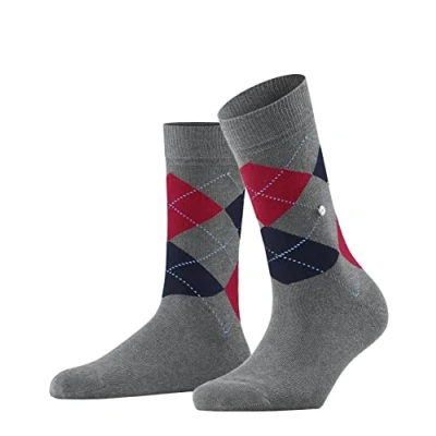 Abbildung von Burlington Damen Socken Queen W SO Baumwolle gemustert 1 Paar, Grau (Rock Steel 3394) neu umweltfreundlich, 41 45