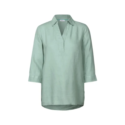 Abbildung von Cecil Hemdbluse, lang, mit 3/4 Arm und aus Leinen