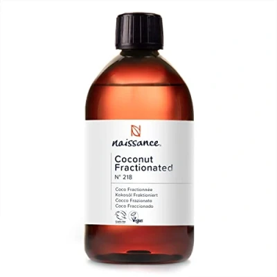 Abbildung von Naissance Fraktioniertes Kokosöl (Nr. 218) 450ml Fraktioniert, Flüssig für Haut, Kosmetik, Ätherische Öle