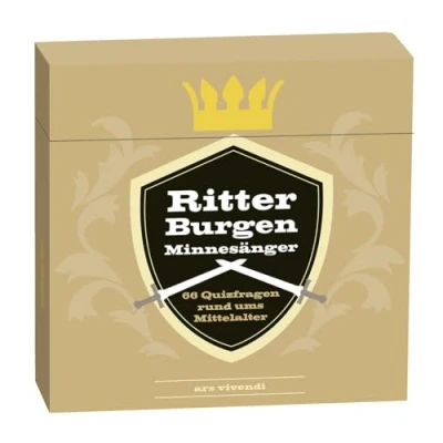 Abbildung von Ritter, Burgen und Minnesänger Quiz: 66 Fragen &amp; Antworten für Mittelalter Enthusiasten! Tauche ein in die faszinierende Welt des Mittelalters! Quizfragen rund ums