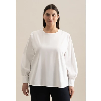 Abbildung von Seidensticker Schwarze ROSE Bluse, Damen, Größe: 48, White