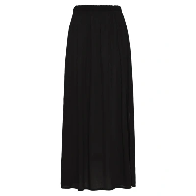 Abbildung von ICHI IHMARRAKECH SO SK3 Rock Damen Langer Maxirock aus Jersey Relaxed Fit, Größe:L, Farbe:Black (194008)