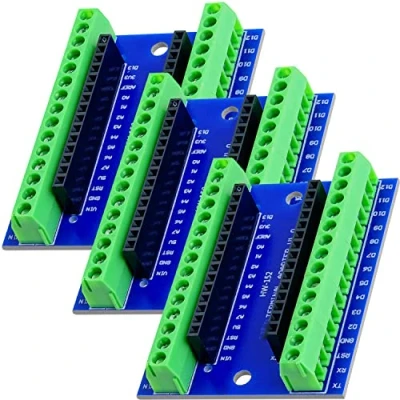 Abbildung von AZDelivery 3 x AZ Nano V3 Board Terminal Adapter mit Schraubklemmen, Modul kompatibel Arduino inklusive E Book!
