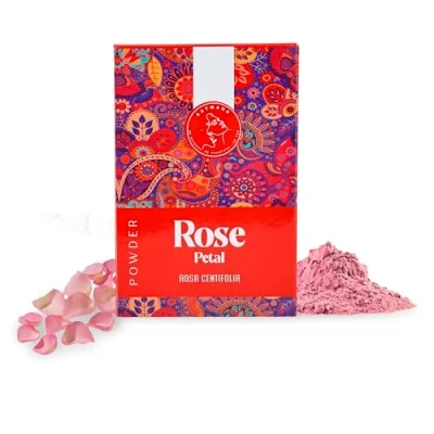 Abbildung von AATMANA Rose Petal Powder Rosen blüten pulver Skin Lightening &amp; Blemishes Hair Facial Mask scrub Hautaufhellend, feuchtigkeitsspendend Minimizer Oil Control Face 100 Grams