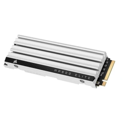 Abbildung von Corsair MP600 Elite 1TB M.2 PCIe Gen4 x4 NVMe SSD Optimiert für PS5 Inklusive Kühlkörper 2280 Bis zu 7.000MB/Sek. Sequentielles Lesen High Density 3D TLC NAND Weiß