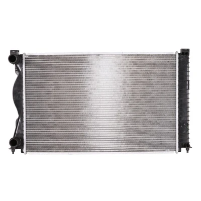 Abbildung von NRF 50596 Kühler, Motorkühlung Aluminium 677 448 32 mit Dichtring Kühlrippen gelötet AUDI: A6 C6 Saloon, Avant