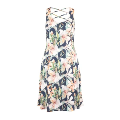Abbildung von Lascana Jerseykleid marineapricotbedruckt, Damen, Größe: 38, Marine apricot bedruckt
