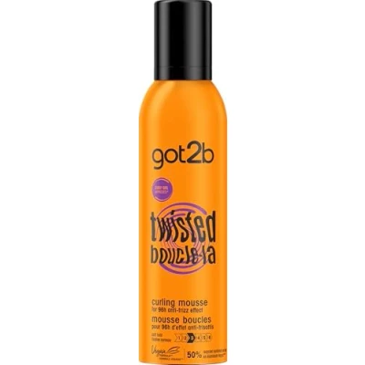 Abbildung von Schwarzkopf Got2b Frisierschaum für die Haare Definition von Locken Anti Frisottis gewellt bis lockig Aerosol 250 ml