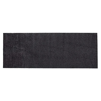 Abbildung von andiamo Fußmatte Samson Schmutzfangmatte aus Baumwolle für den Hauseingang einsetzbar als innen, Fußabtreter im überdachten Außenbereich oder Haustiermatte 67 x 180 cm Anthrazit