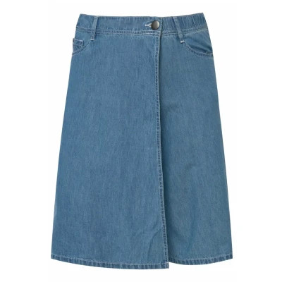 Abbildung von Ulla Popken Jeans Shorts, Damen, Größe: 52, Bleu jean