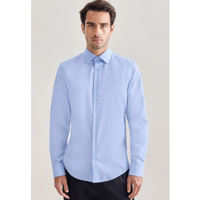 Abbildung von Seidensticker Herren Business Hemd Hemd, Hellblau, 38