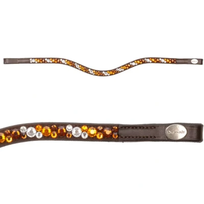 Abbildung von Kavalkade Stirnriemen Sparkle Braun Warmblut Agradi.deVerkauft von Agradi