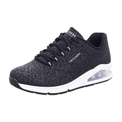 Abbildung von Skechers Sport UNO 2 Sneaker low, Damen, Größe: 35, Black tonal leopard print durabuck/ mesh trim Schuhe