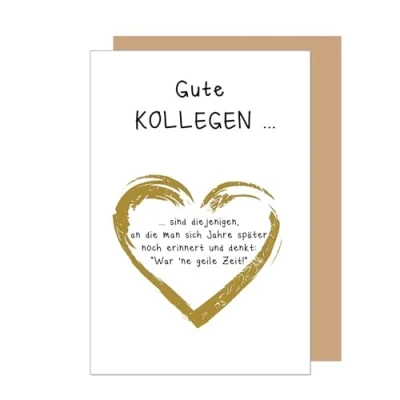 Abbildung von Edition Seidel Premium Glückwunschkarte zum Abschied mit Umschlag. Abschiedskarte Spruch Grußkarte Karte Ruhestand Jobwechsel Mann Frau Kollege Kollegin Freunde (AS146 SW025)
