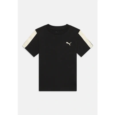 Abbildung von Puma TAPE TEE Unisex Tshirt print für Kinder, Größe: 152, Black