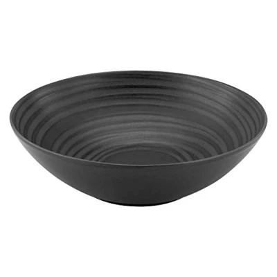 Abbildung von CreaTable, 33004, Serie LAVA STONE, 2 teiliges Geschirrset, Salatschüssel aus Steinzeug, spülmaschinen und mikrowellengeeignet, Made in Portugal