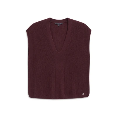 Abbildung von bugatti MIT Vausschnitt Vielseitig Kombinierbar Tshirt basic, Damen, Größe: XS, Rost